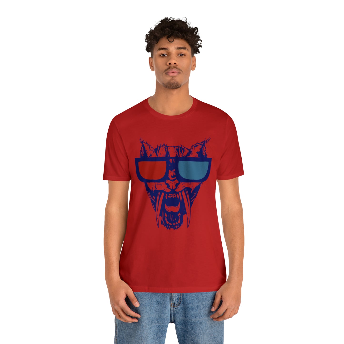 3D Glasses Tiger T-Shirt