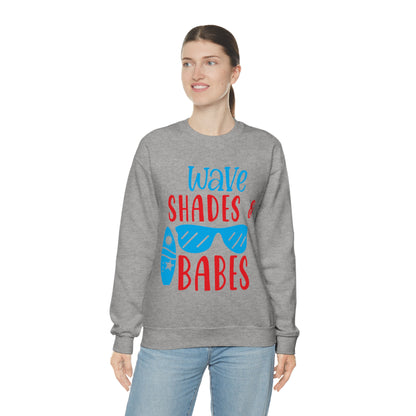 Wave Shades and Babes Crewneck Sweatshirt