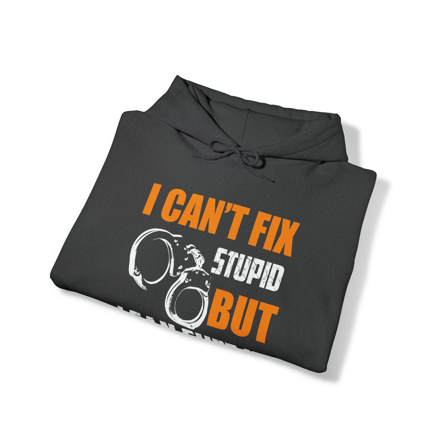 I can't fix stupid but I can cuff it Hoodie