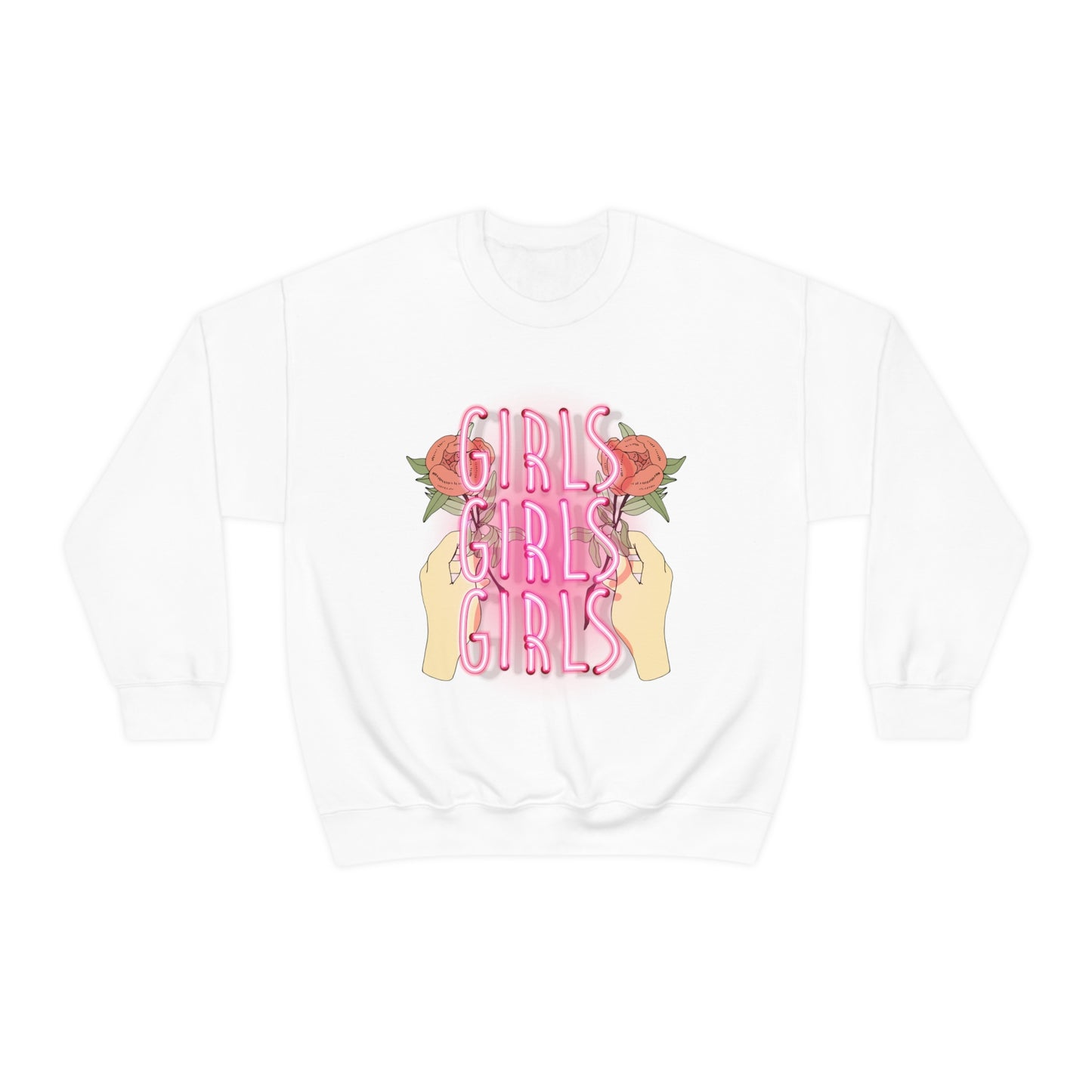 Girls Girls Girls Crewneck Sweatshirt