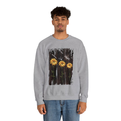 Sunflowers Faith hope love Crewneck Sweatshirt