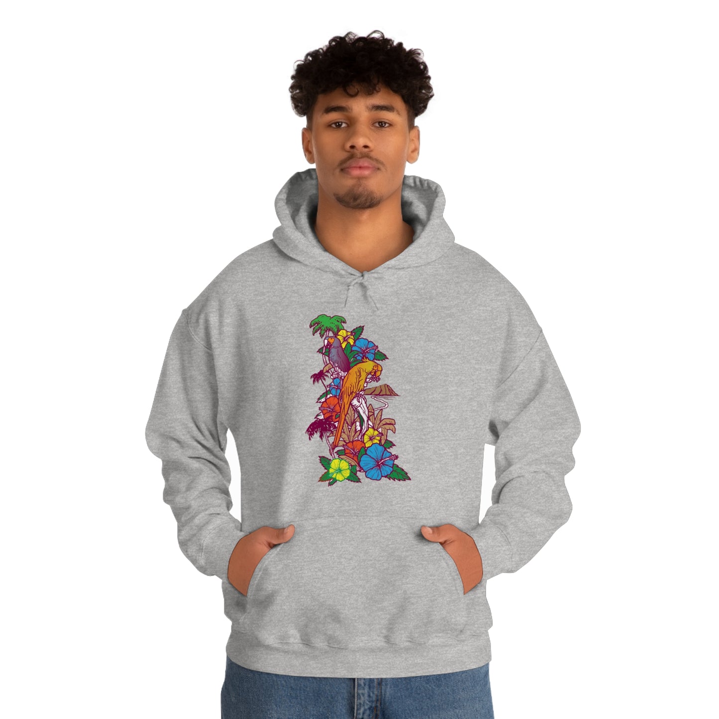 Parrot Jungle Floral Hoodie