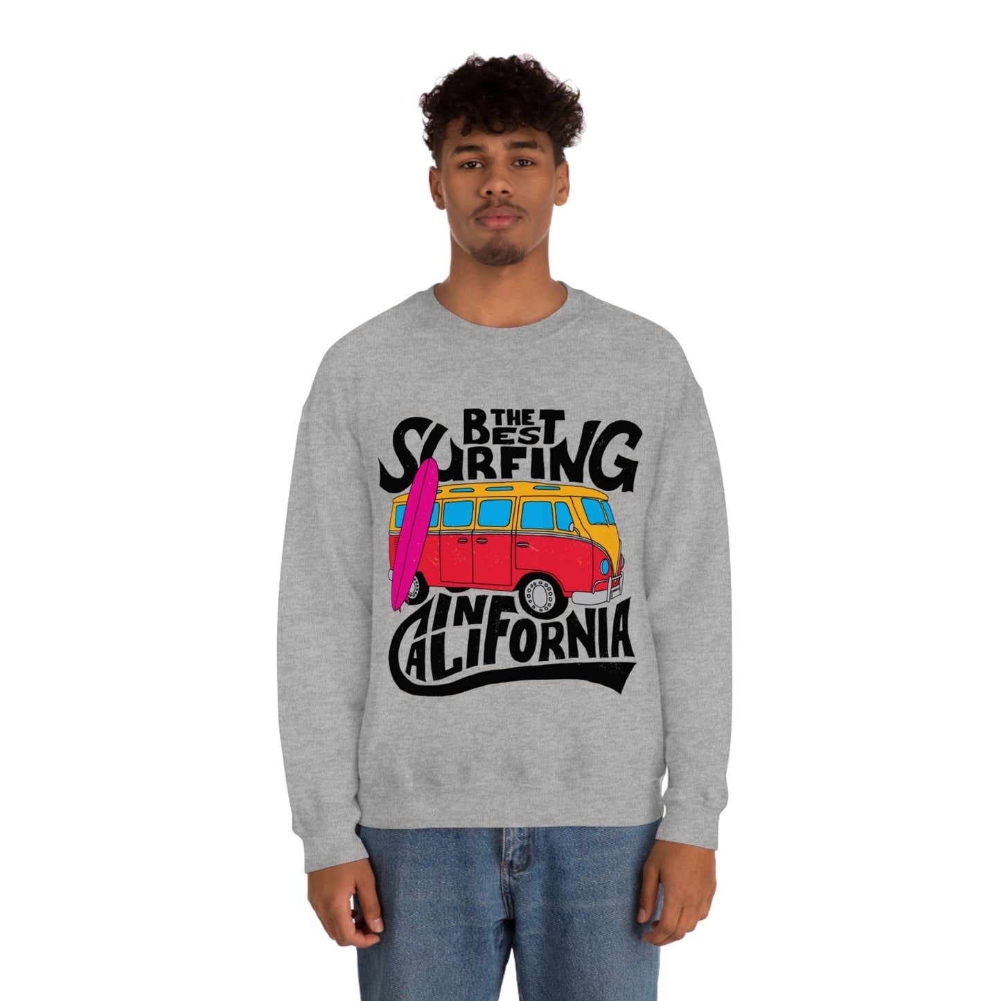 Best Surfing in California Crewneck Sweatshirt