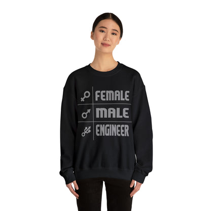 Female - male- engineer Crewneck Sweatshirt