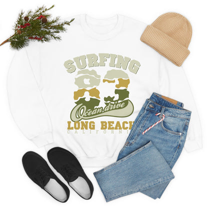 Long Beach Surfing Crewneck Sweatshirt