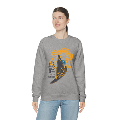 Surfs Up This Summer! Crewneck Sweatshirt