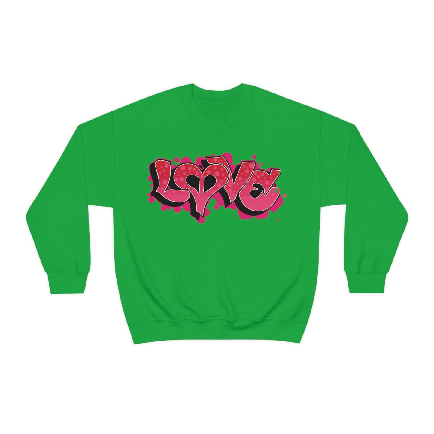 Peace and Love graffiti Crewneck Sweatshirt