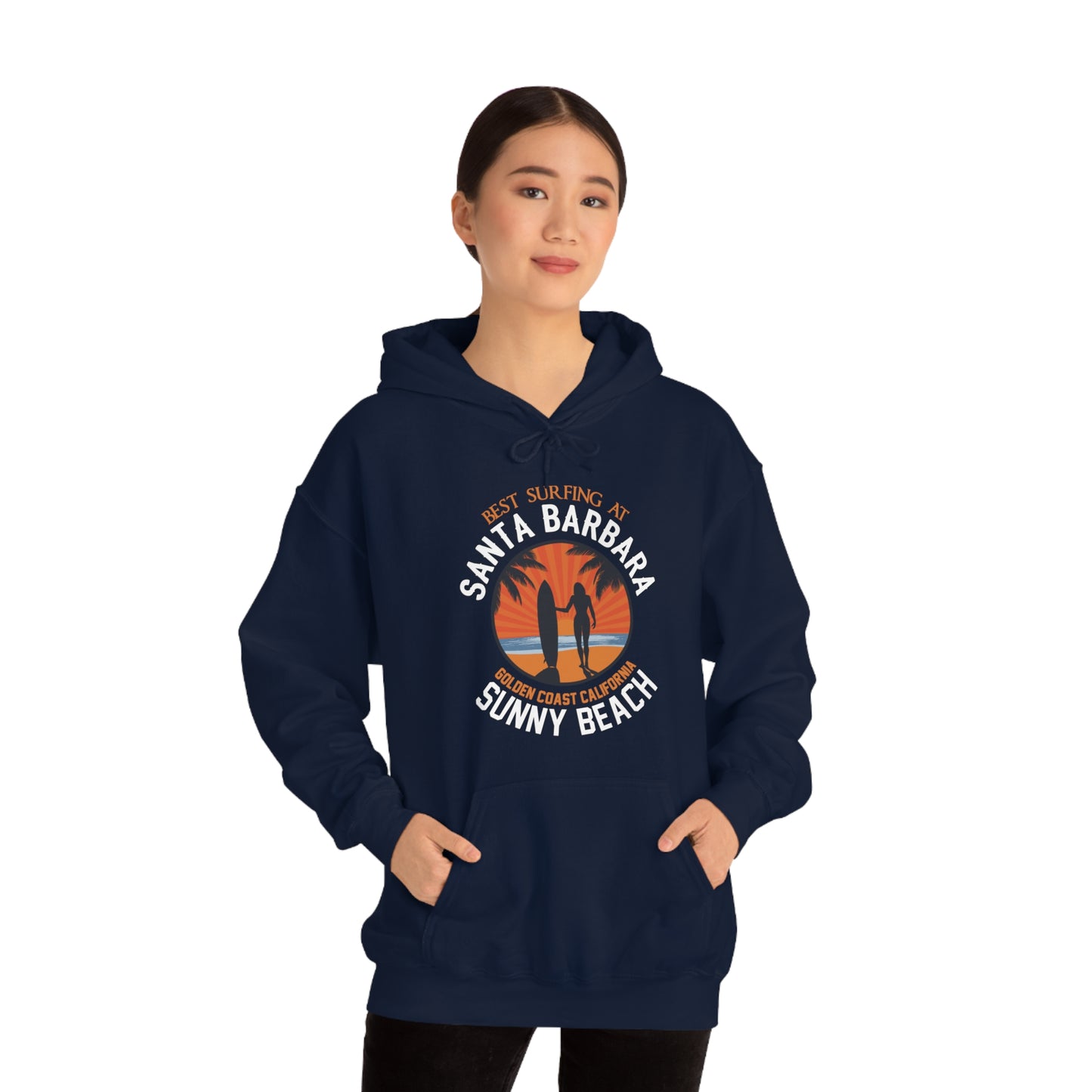 Santa Barbara sunny beach Hoodie