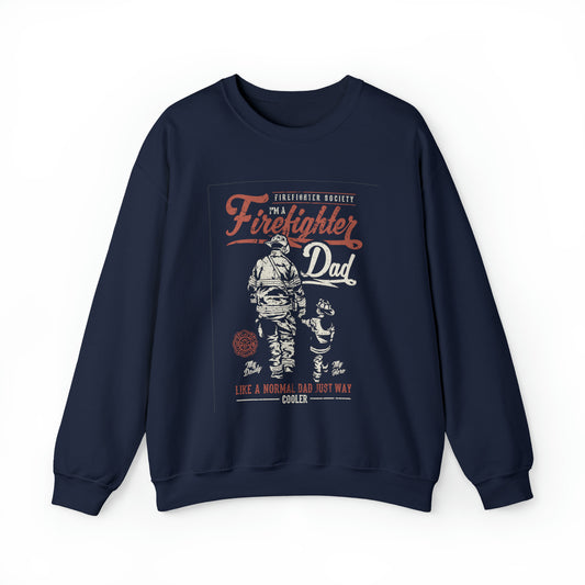 Firefighter Dad Crewneck Sweatshirt