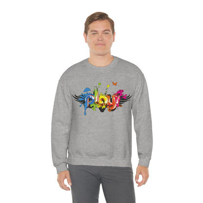 Play colorful graffiti Crewneck Sweatshirt