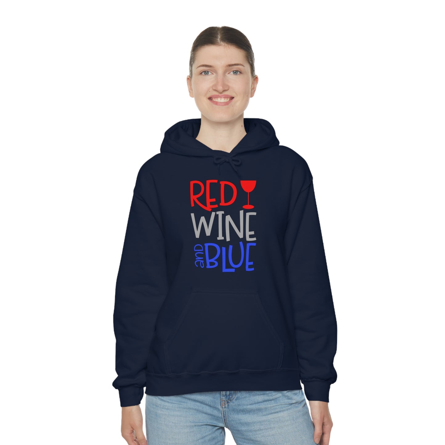 Red Wine Blue Hoodie