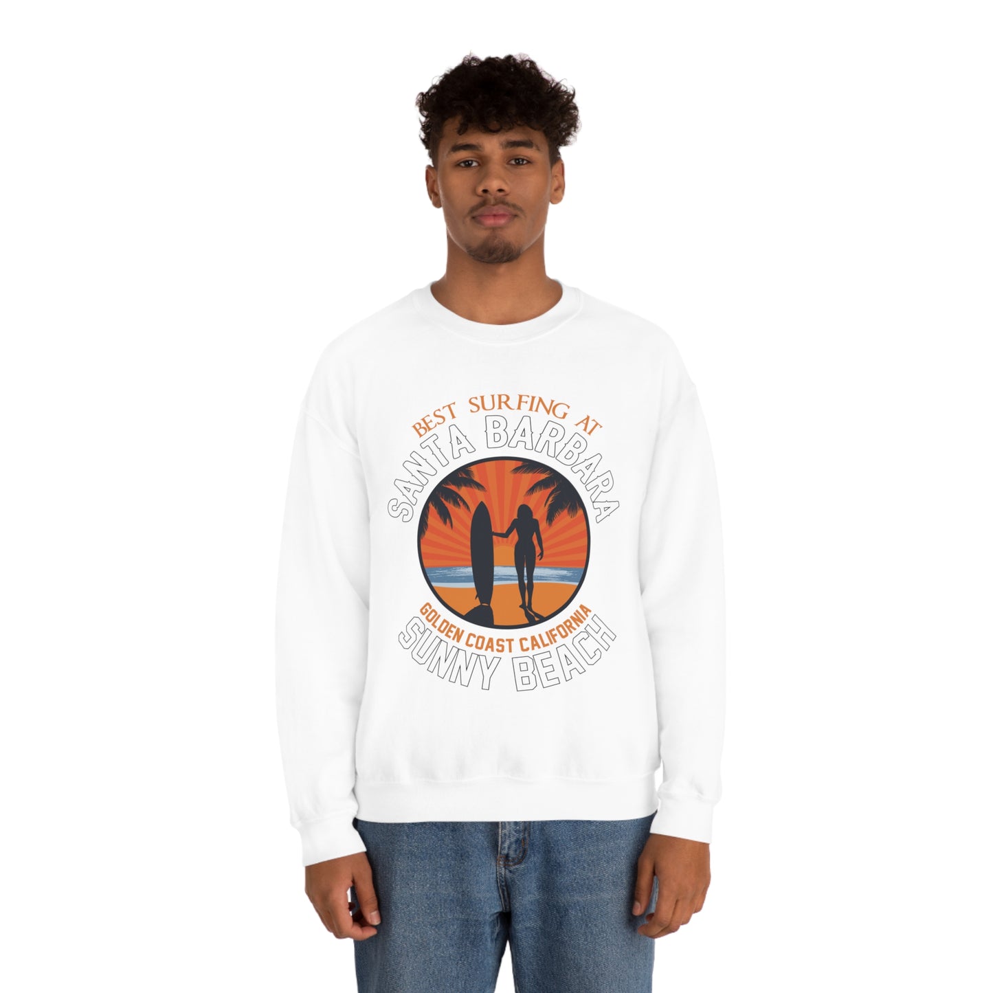 Santa Barbara sunny beach Crewneck Sweatshirt