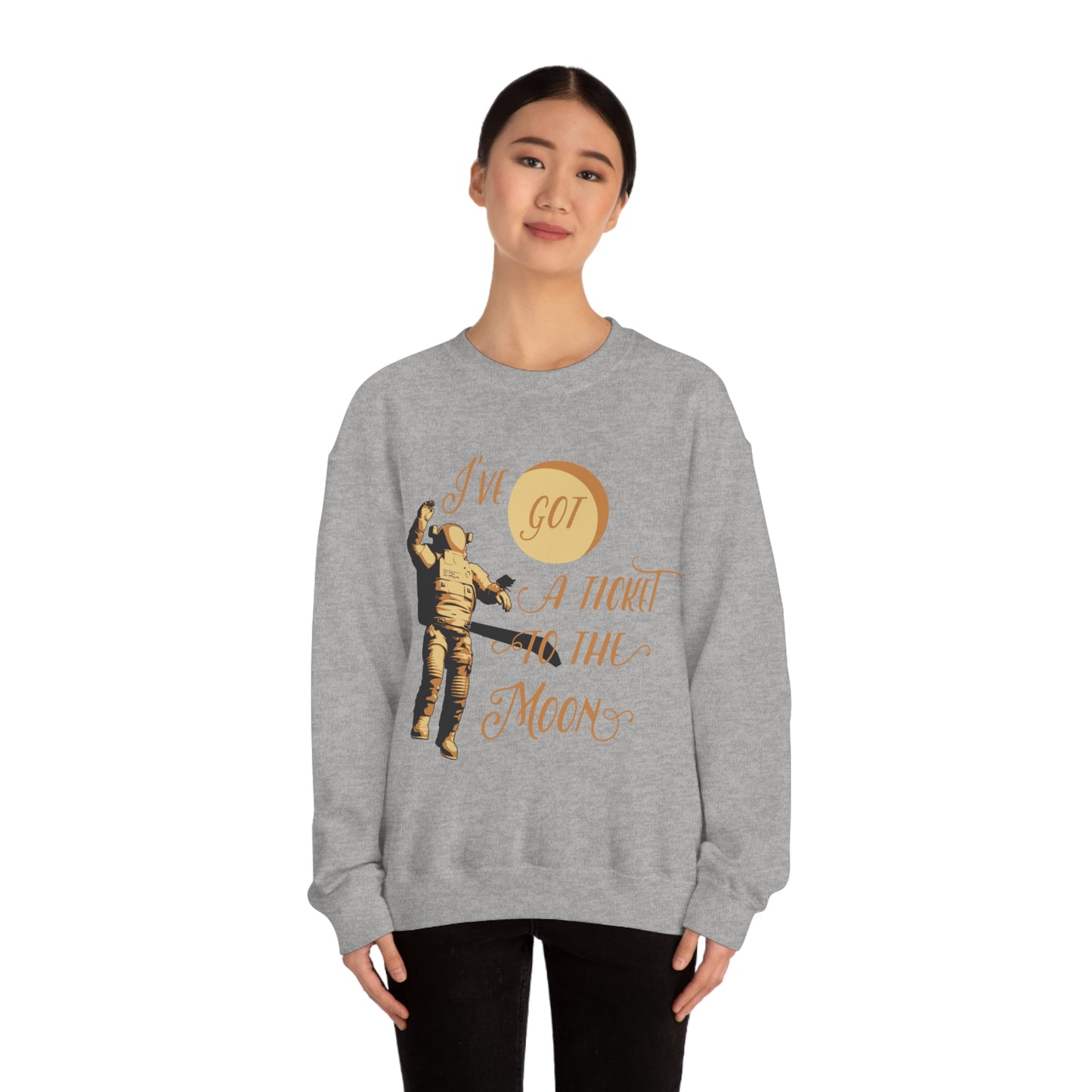 I've got a ticket to the moon Crewneck Sweatshirt