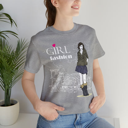 Girl with fashion T-Shirt