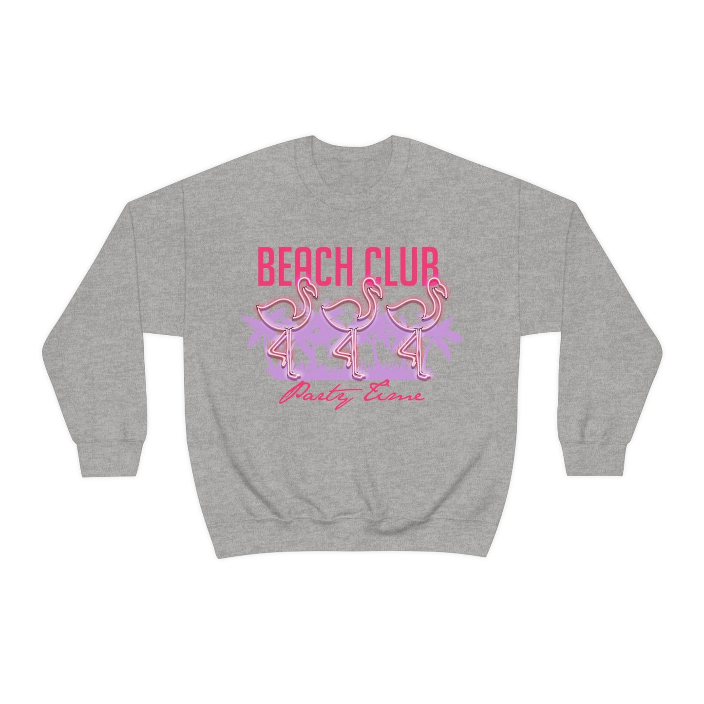 Beach Club Party Time Crewneck Sweatshirt