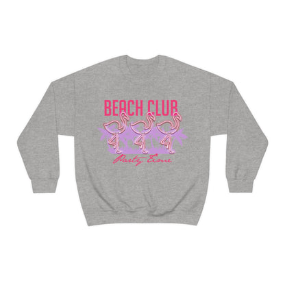 Beach Club Party Time Crewneck Sweatshirt