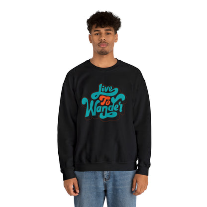 Live to wonder vintage Crewneck Sweatshirt