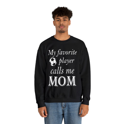 Mom Favorite Soccer player Crewneck Sweatshirt