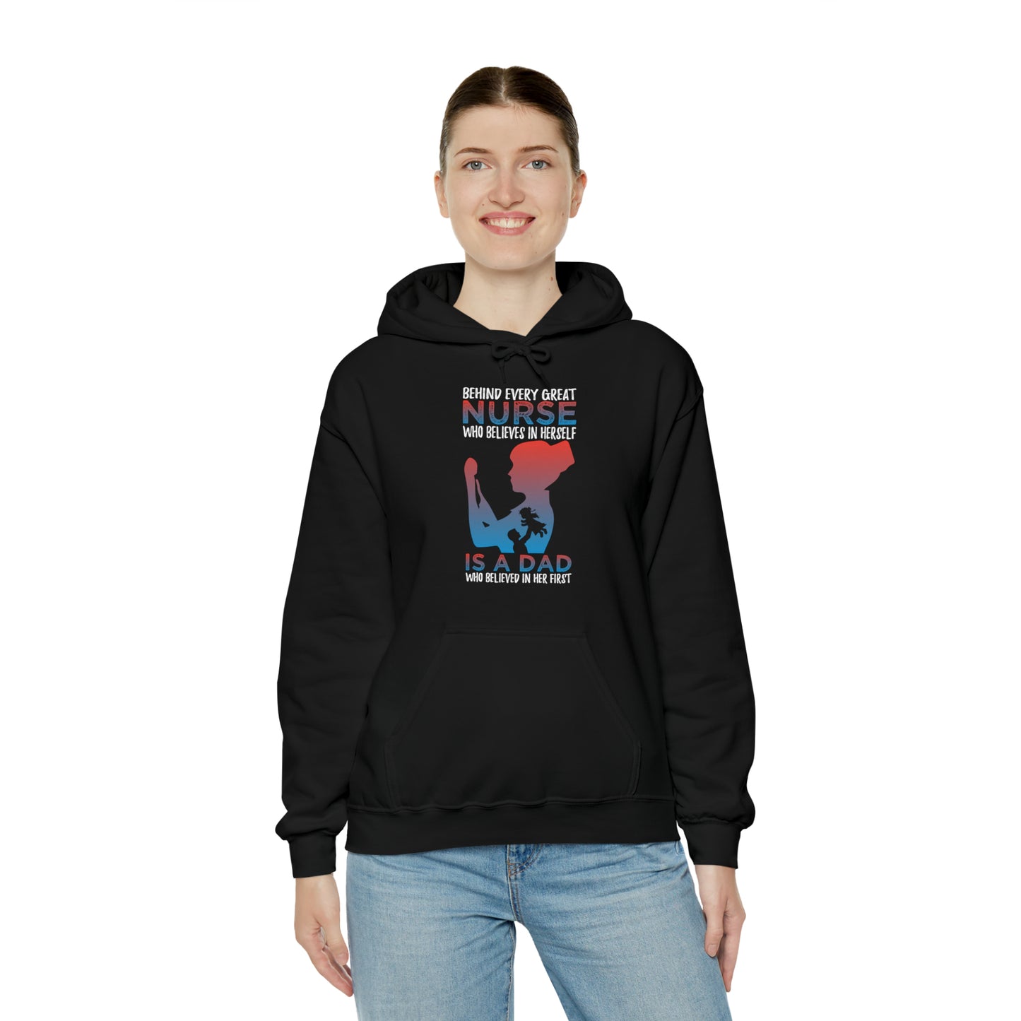 Dad believes in a daughter nurse Hoodie