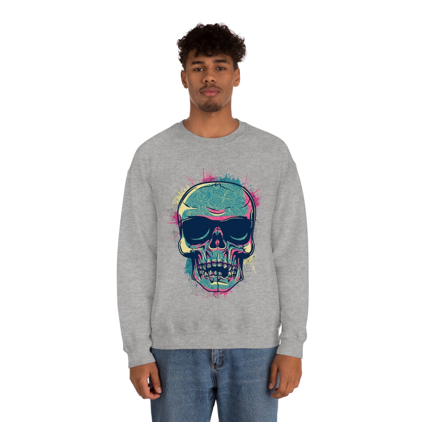 South Beach Skull Crewneck Sweatshirt