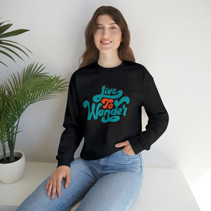 Live to wonder vintage Crewneck Sweatshirt