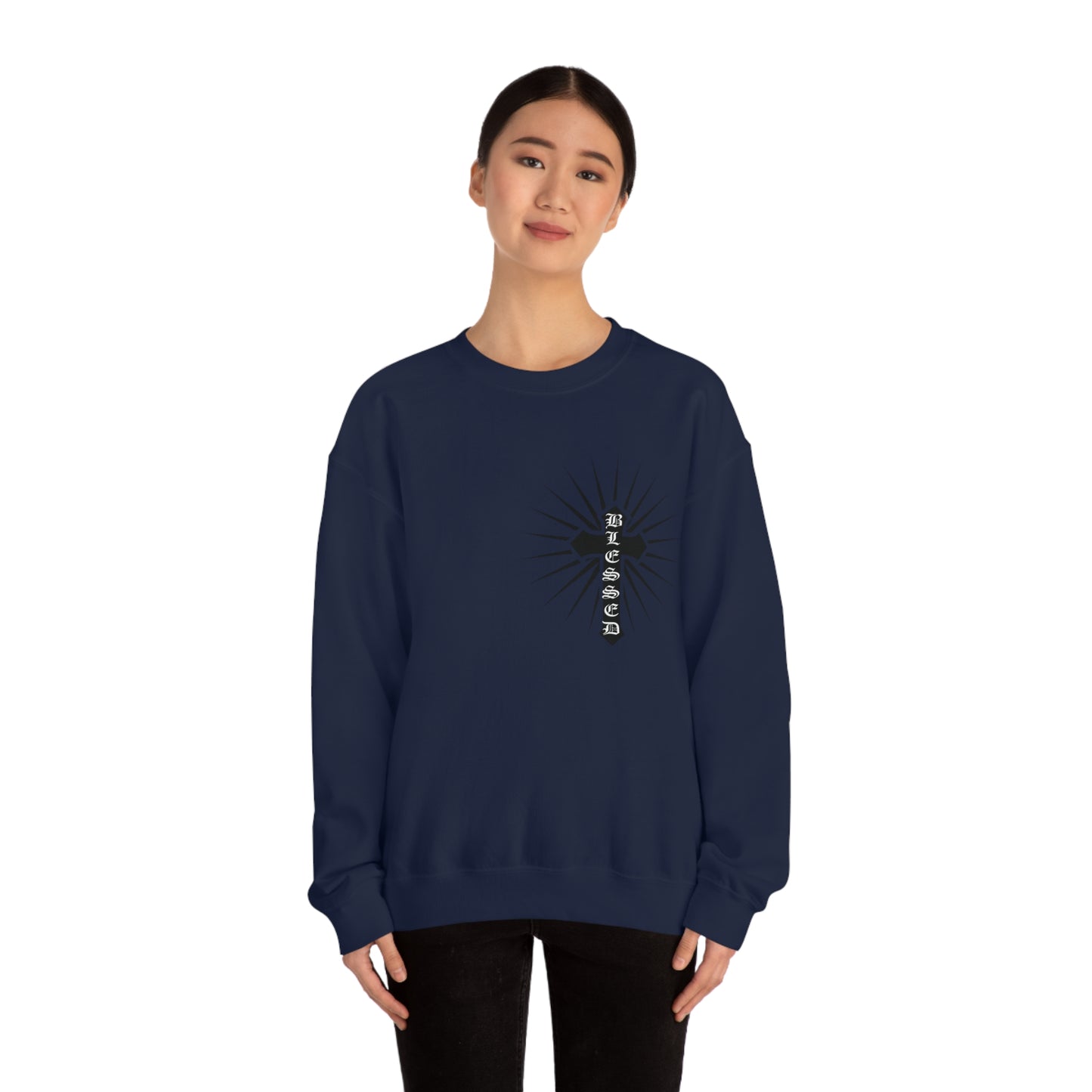 Blessed Cross Crewneck Sweatshirt