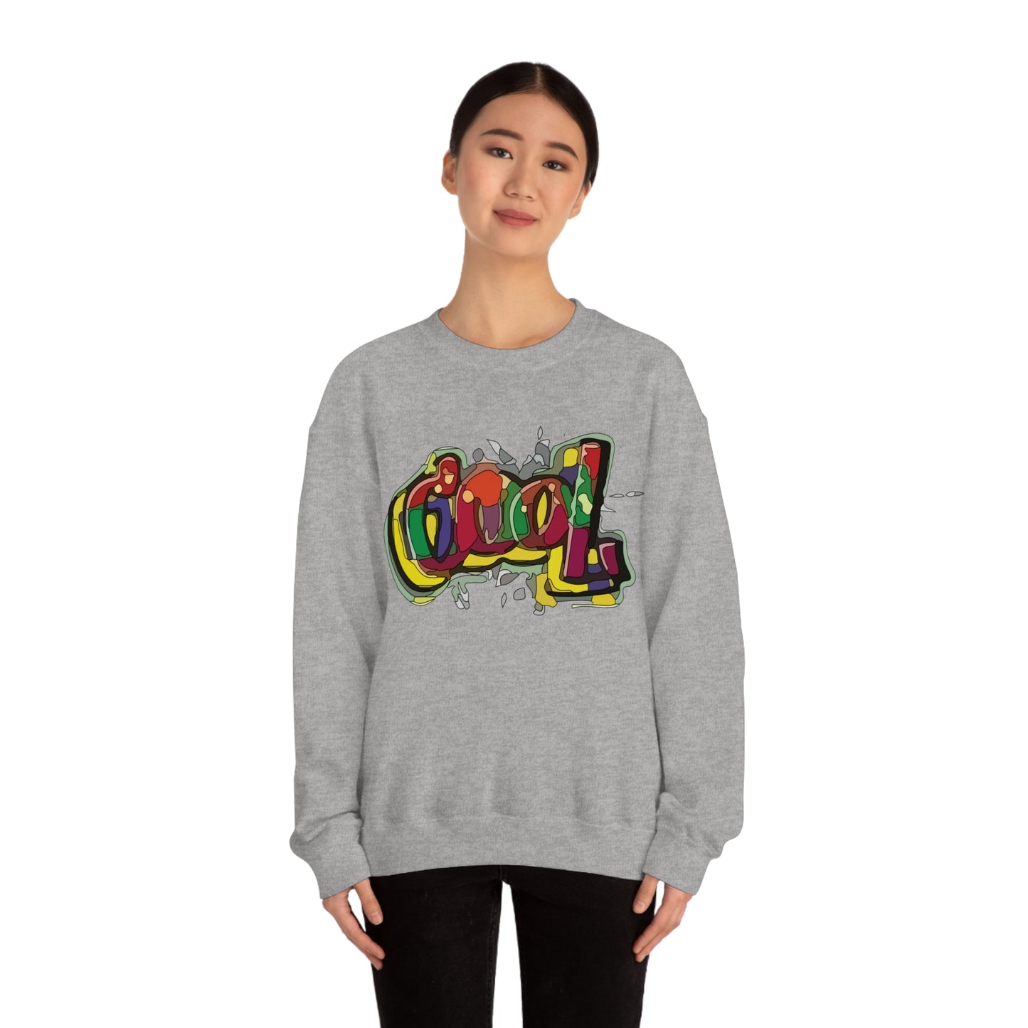 Colorful Cool graffiti Crewneck Sweatshirt