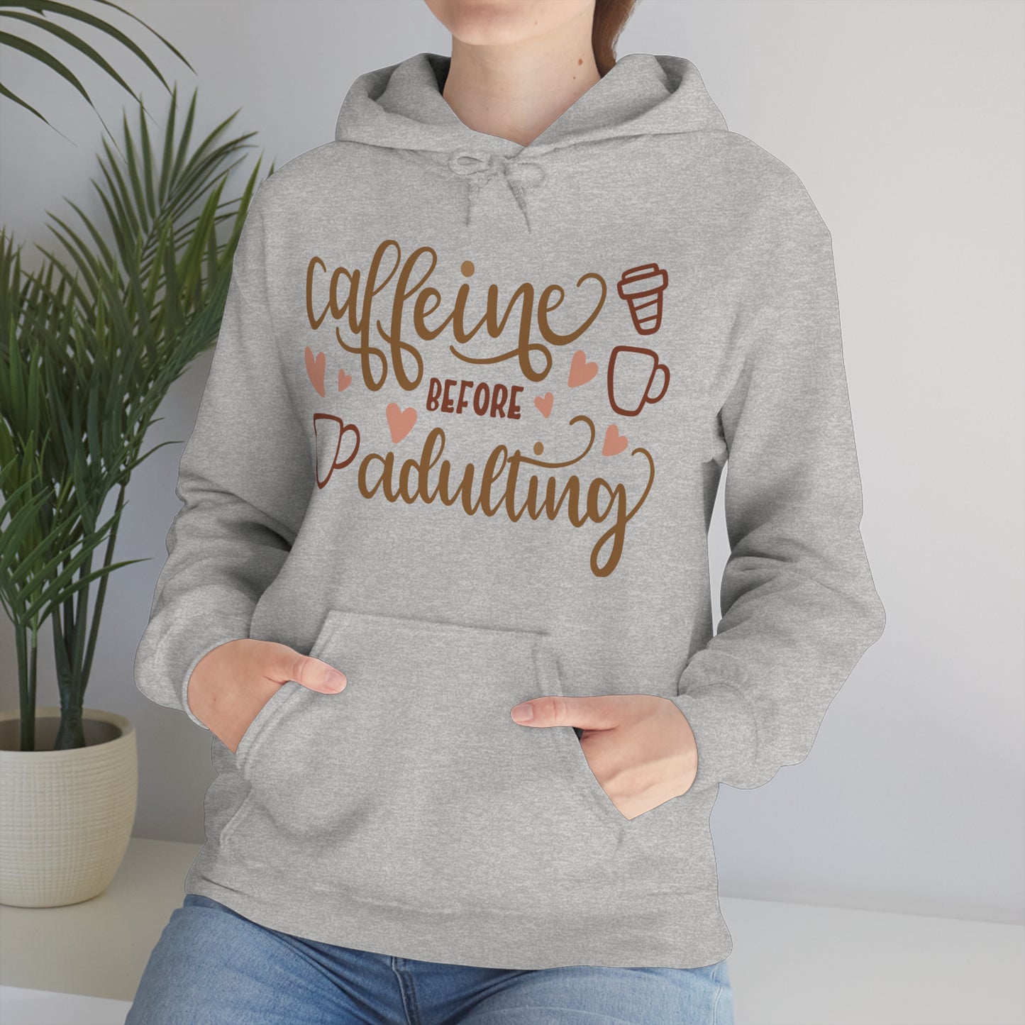 Caffeine before adulting Hoodie