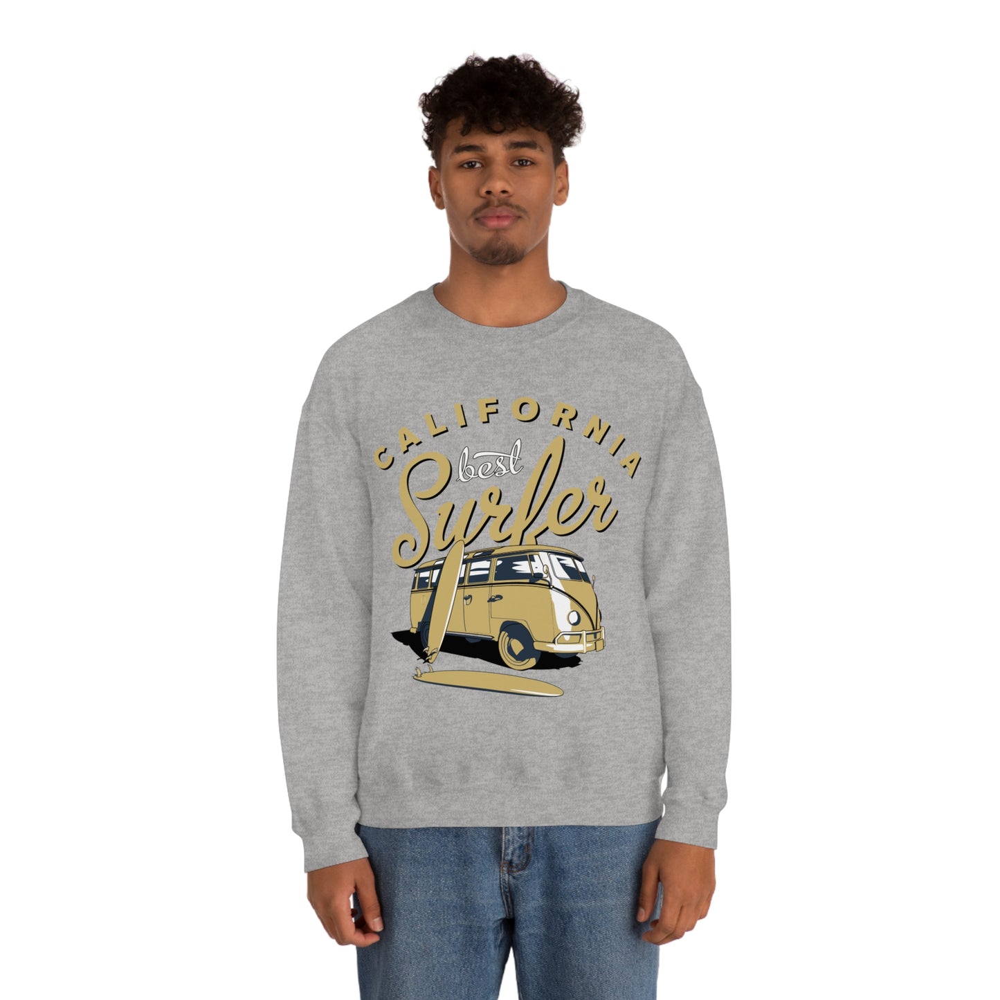 California-Best surfer Crewneck Sweatshirt