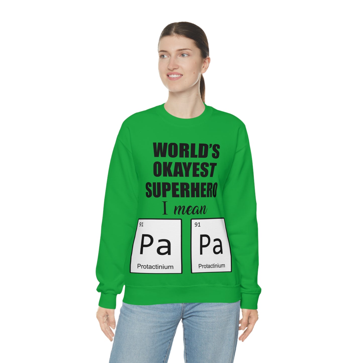 World Okayest Superhero Crewneck Sweatshirt