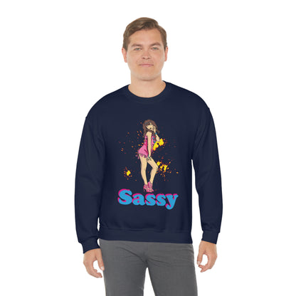 Sassy_girl Crewneck Sweatshirt