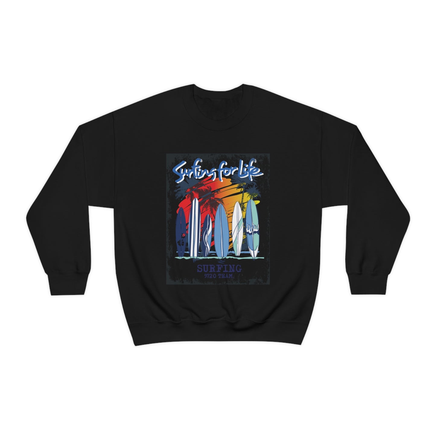 Surfing For Life Crewneck Sweatshirt