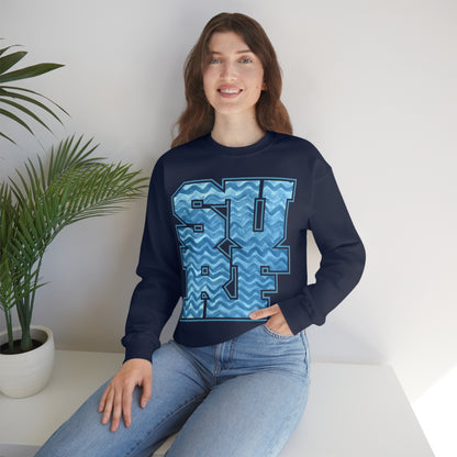 Surf Wavy Crewneck Sweatshirt