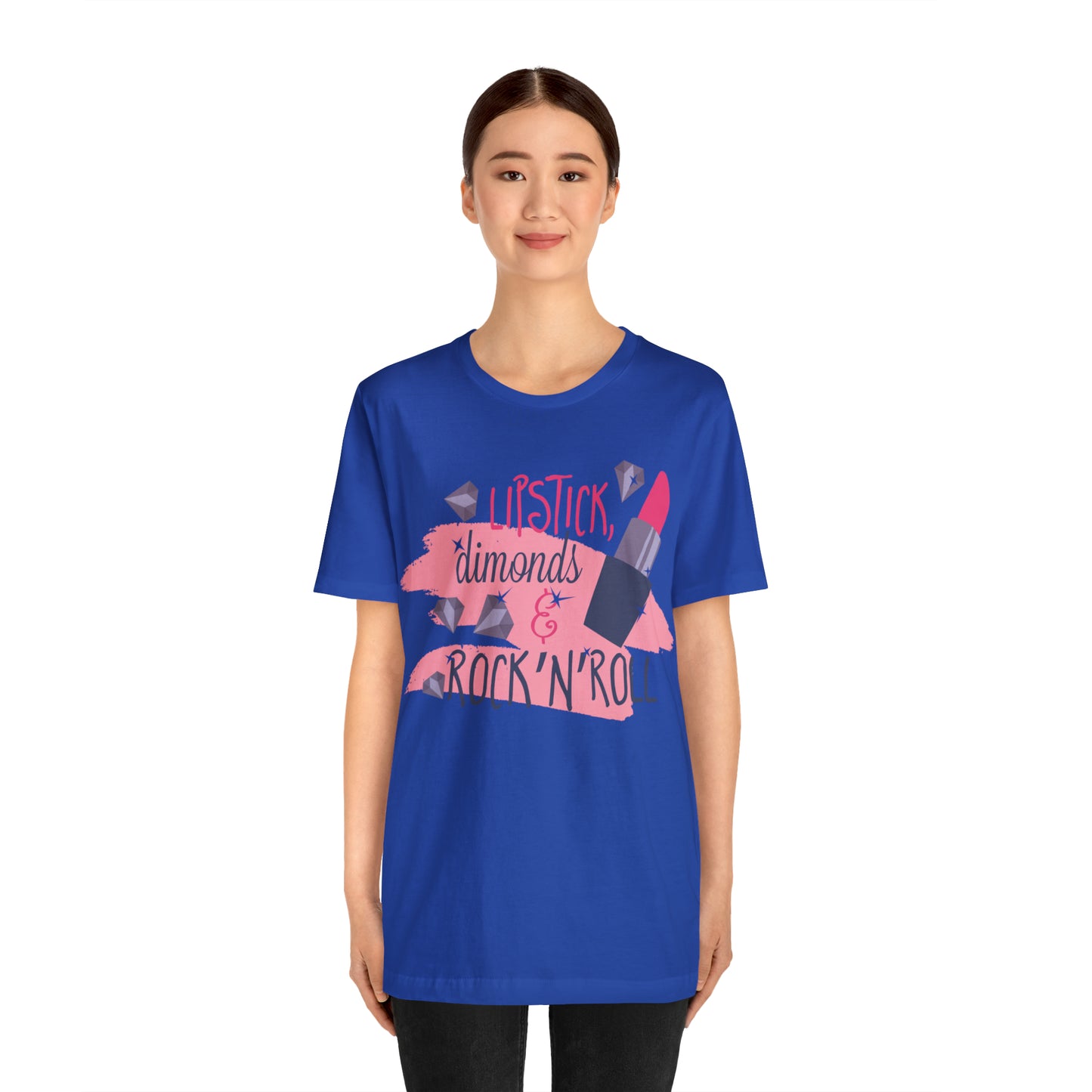 Lipstick-Diamonds and Rock & Roll T-Shirt