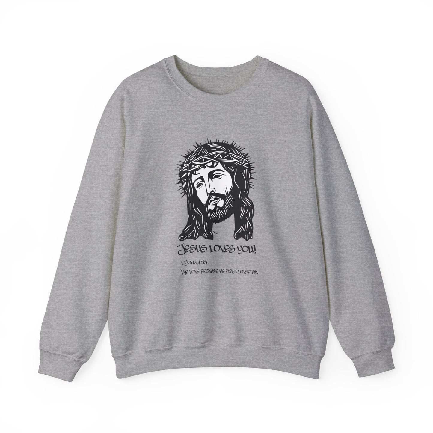 Jesus loves you Crewneck Sweatshirt