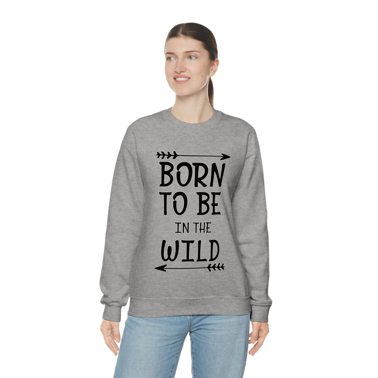 Born To Be In The Wild Crewneck Sweatshirt