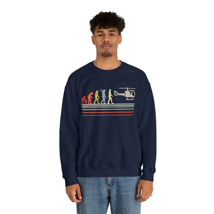 Evolution Helicopter Crewneck Sweatshirt