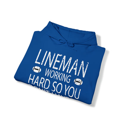 Lineman working hard Hoodie