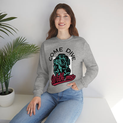 Come dive with me Crewneck Sweatshirt