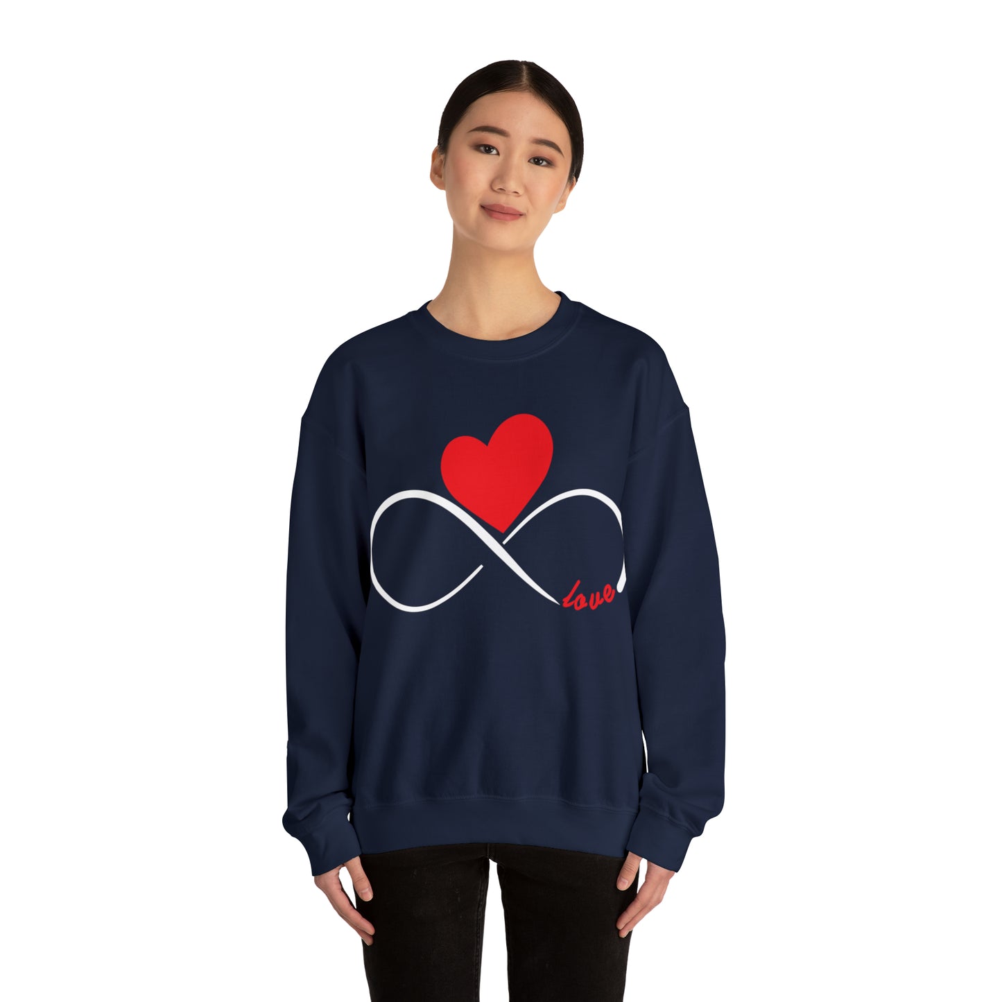 Love Infinity Heart Crewneck Sweatshirt