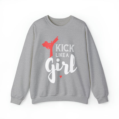 Kick Like A Girl Crewneck Sweatshirt