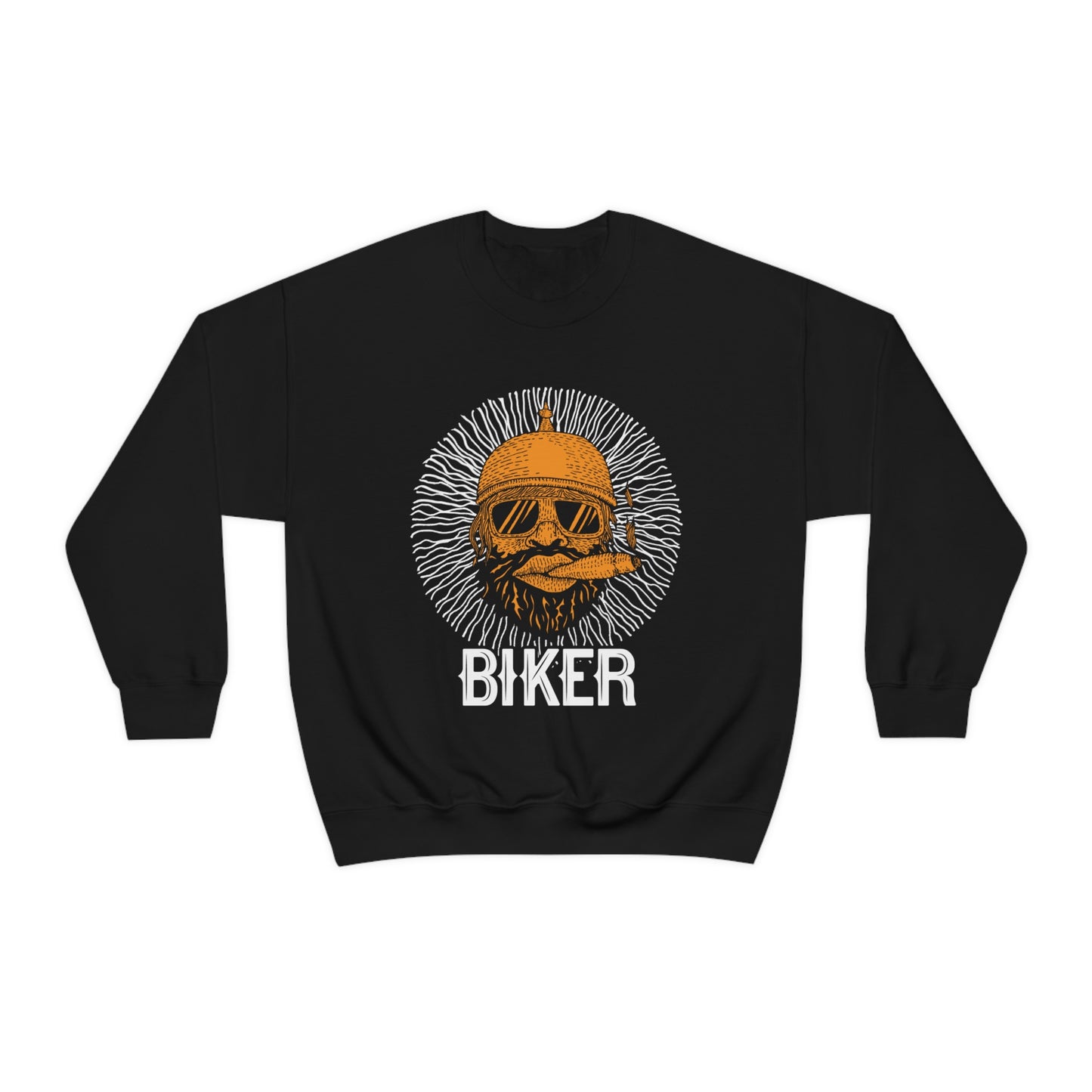 Cool Biker Crewneck Sweatshirt