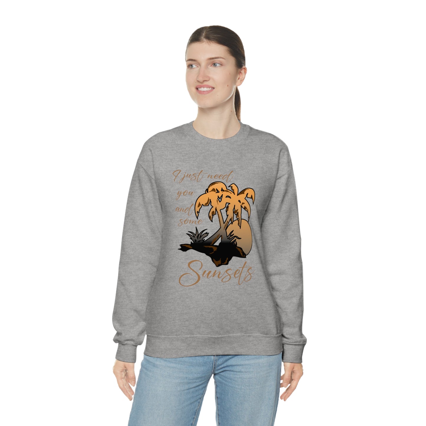 Just You and Some Sunsets Crewneck Sweatshirt