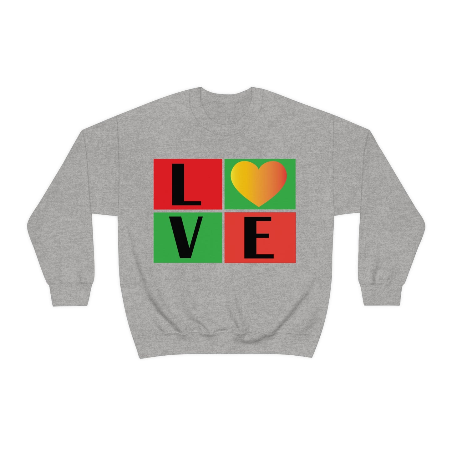 Love Squares Crewneck Sweatshirt