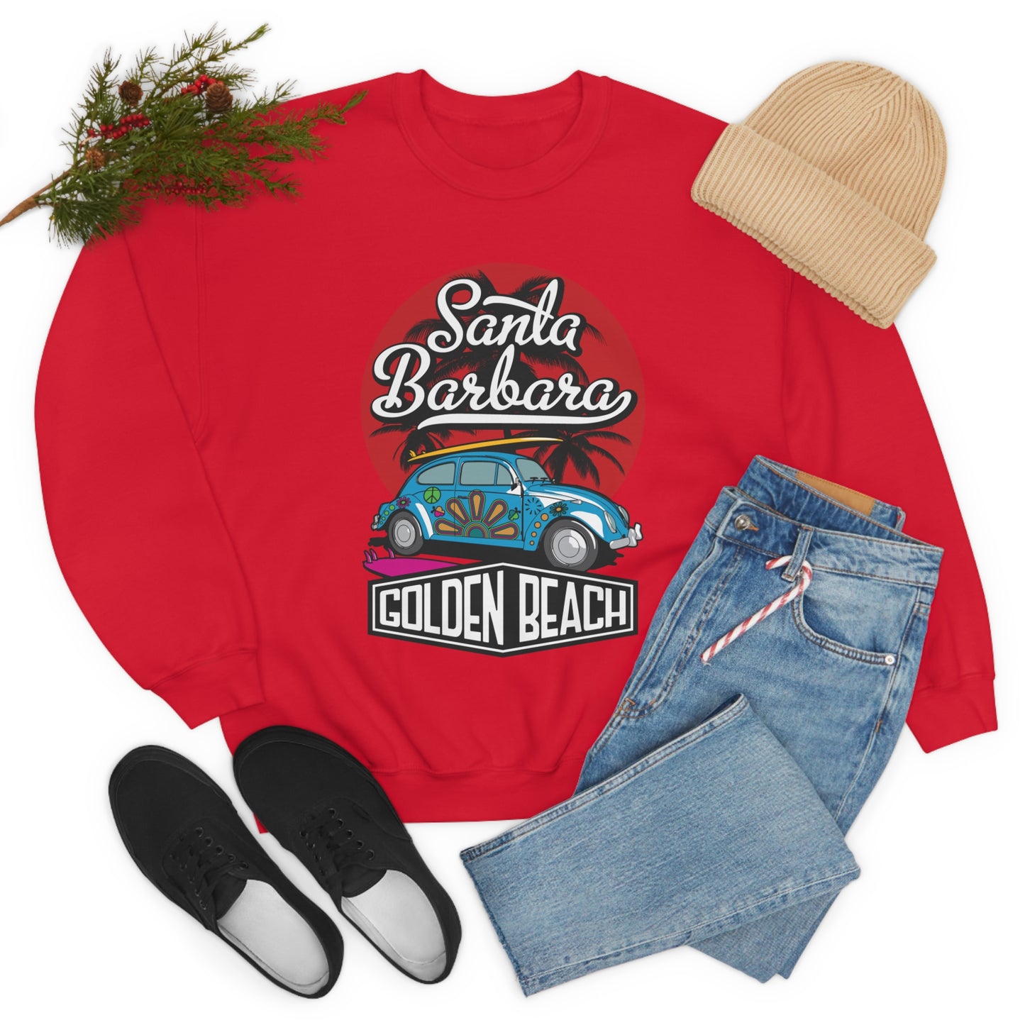 Golden Beach Buggy Crewneck Sweatshirt