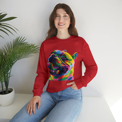 Colorful Dog Crewneck Sweatshirt