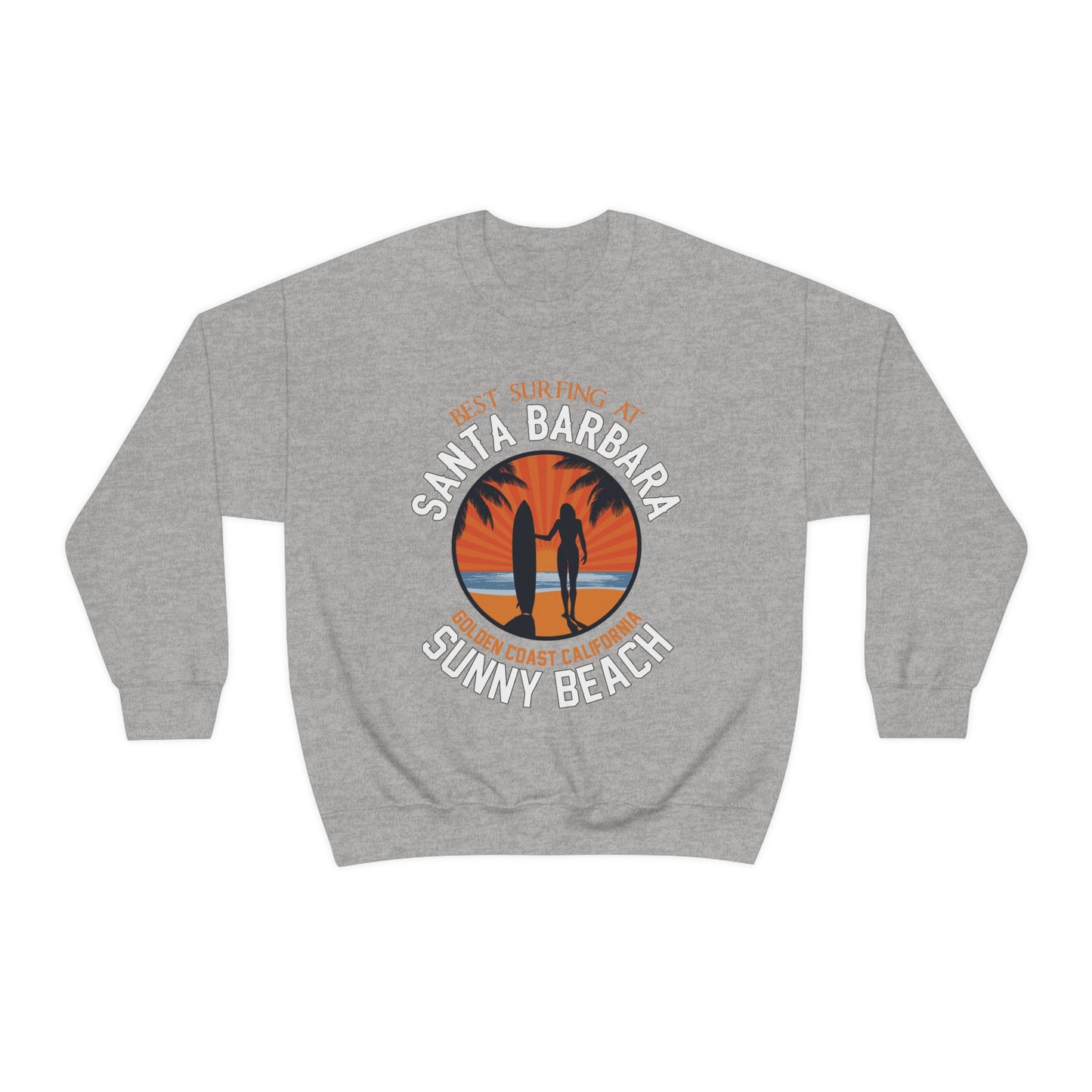 Santa Barbara sunny beach Crewneck Sweatshirt