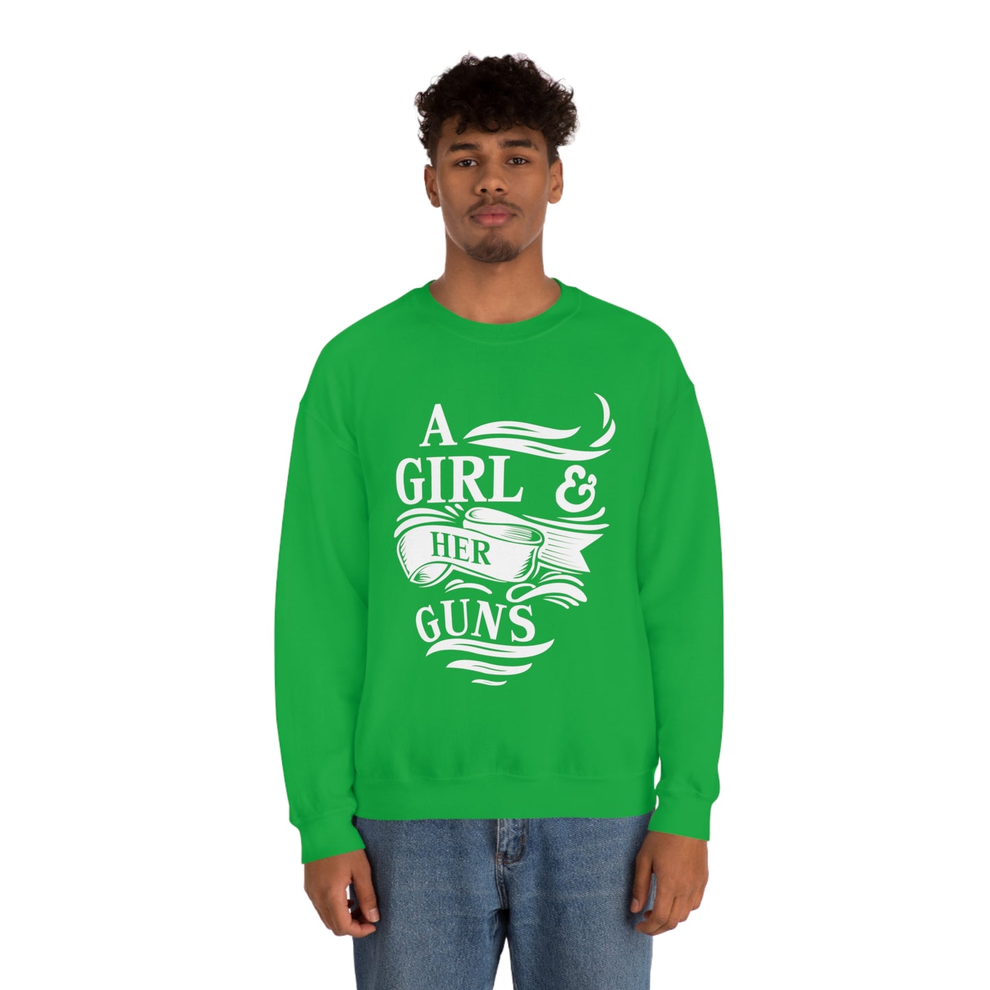 A Girl and Her Guns Crewneck Sweatshirt