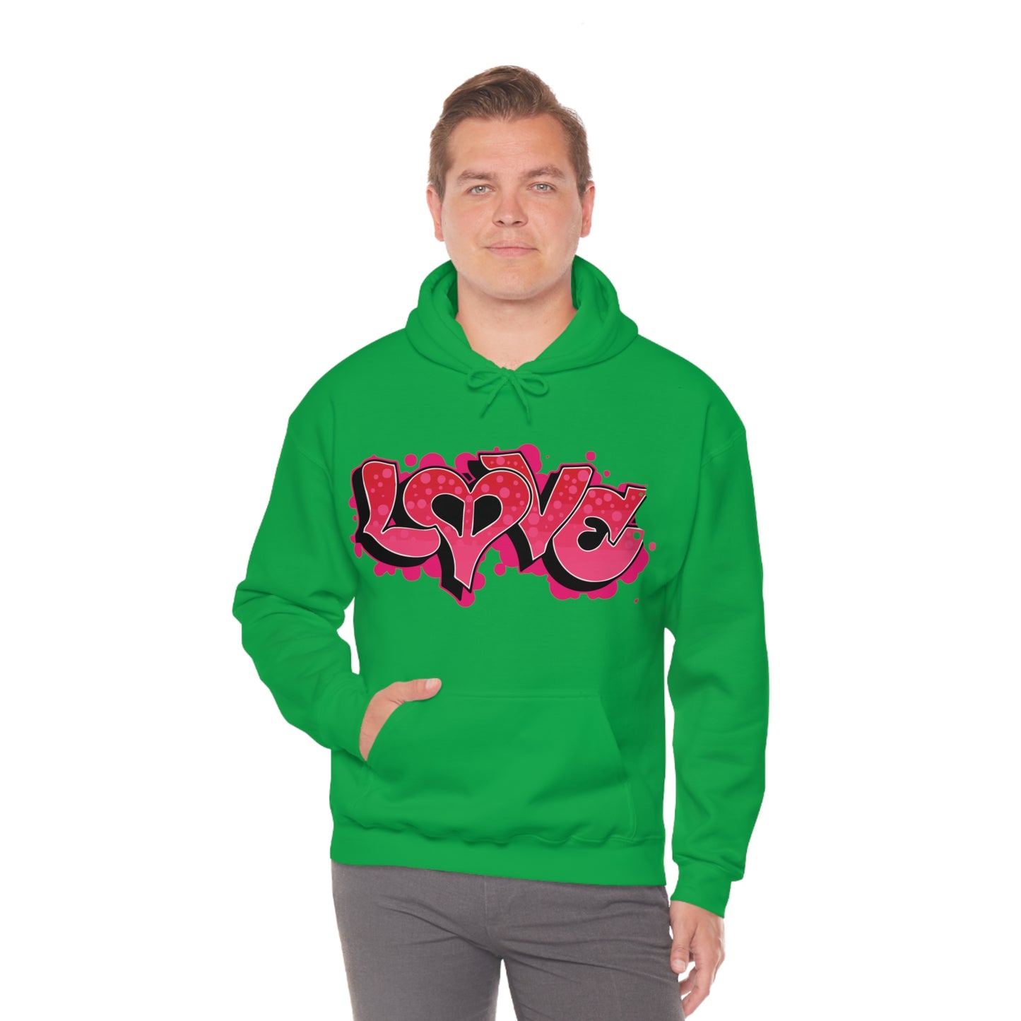 Peace and Love graffiti Hoodie