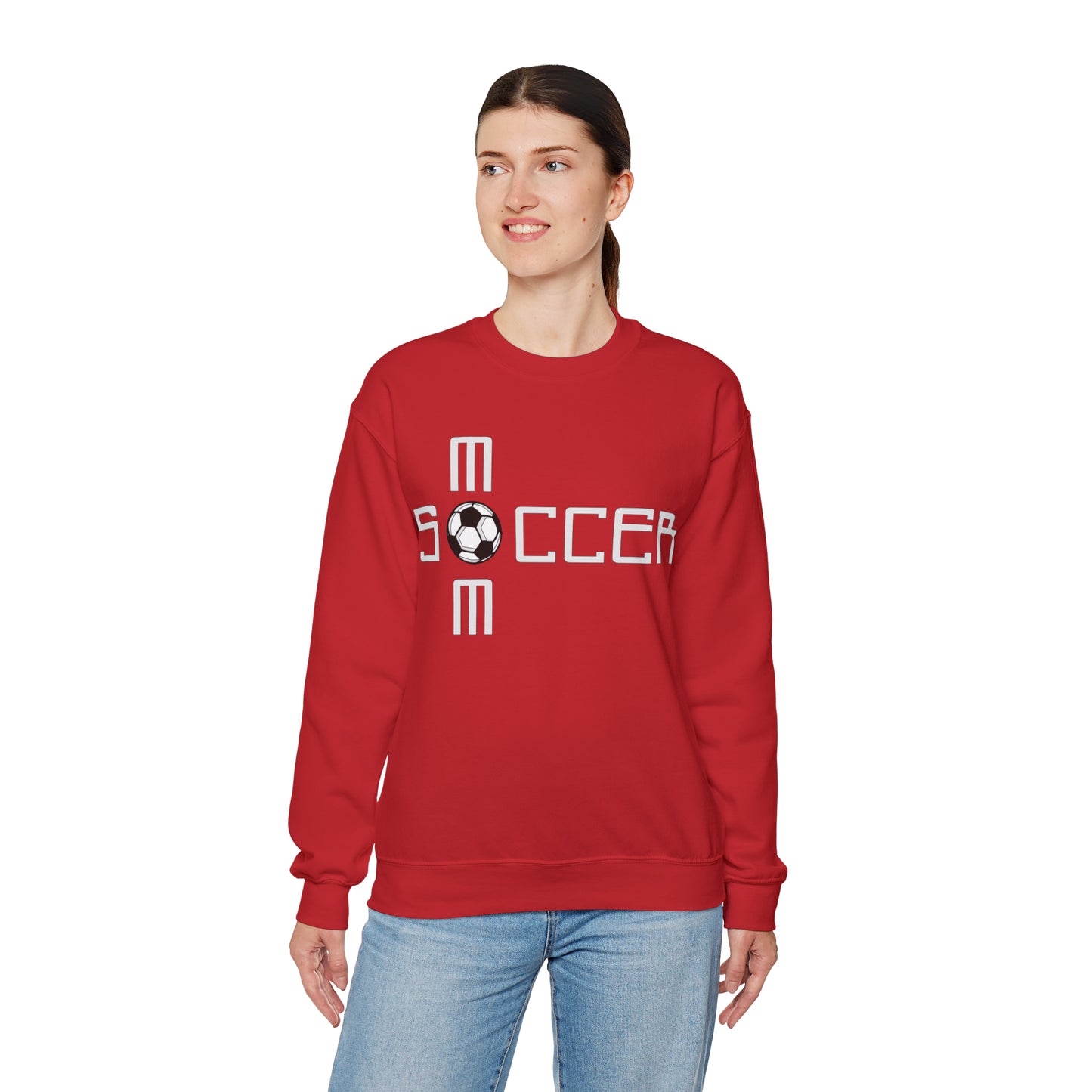 M o m Soccer Crewneck Sweatshirt